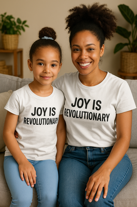 Joy is Revolutionary Unisex Tee, Comfortable Cotton Shirt, Empowering Fashion, Casual Wear, Gift for Friends, Protest Style T-Shirt