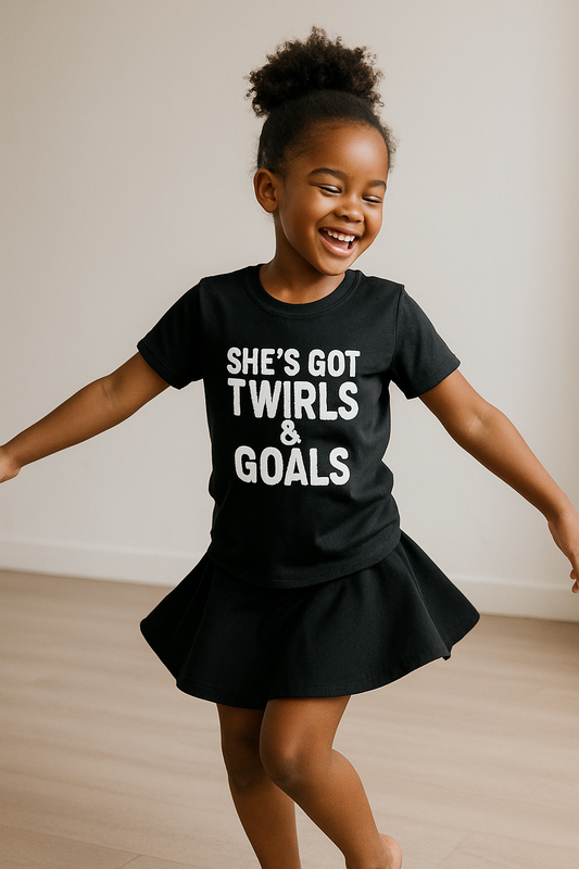 She's Got Twirls & Goals Youth Tee
