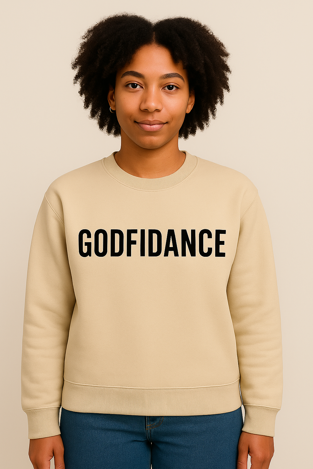 GODFIDANCE Unisex Premium Crewneck Sweatshirt – Faith, Confidence & Style