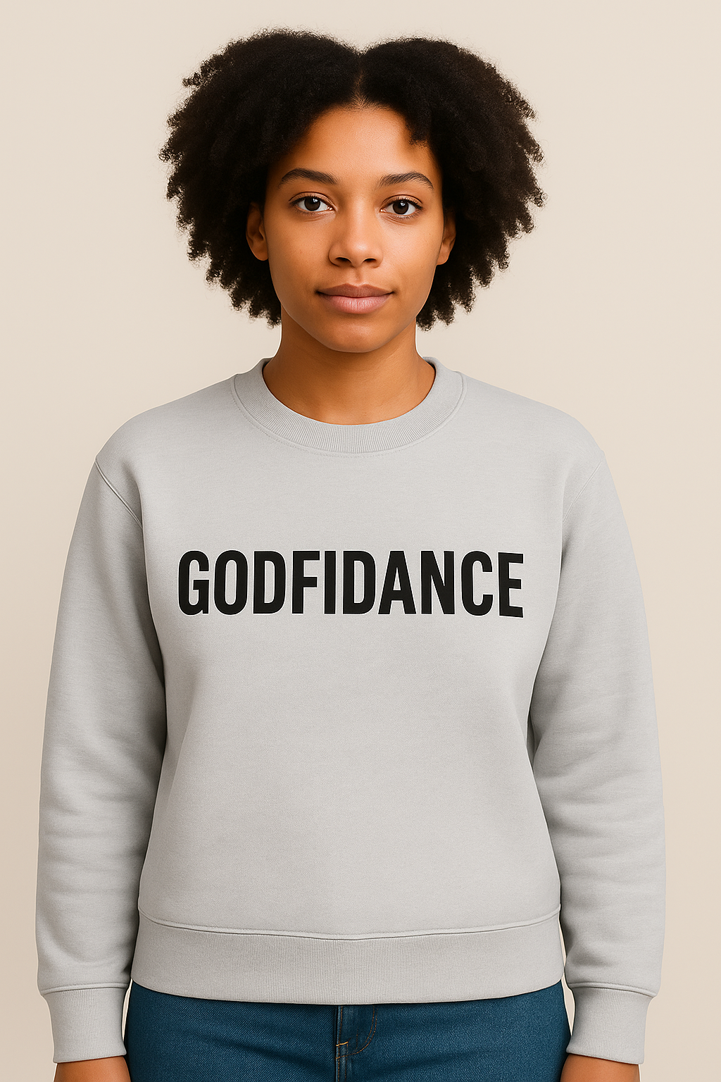 GODFIDANCE Unisex Premium Crewneck Sweatshirt – Faith, Confidence & Style